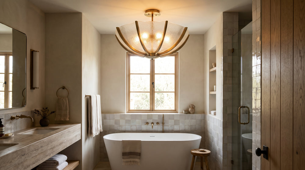 Designer bathroom ceiling lights