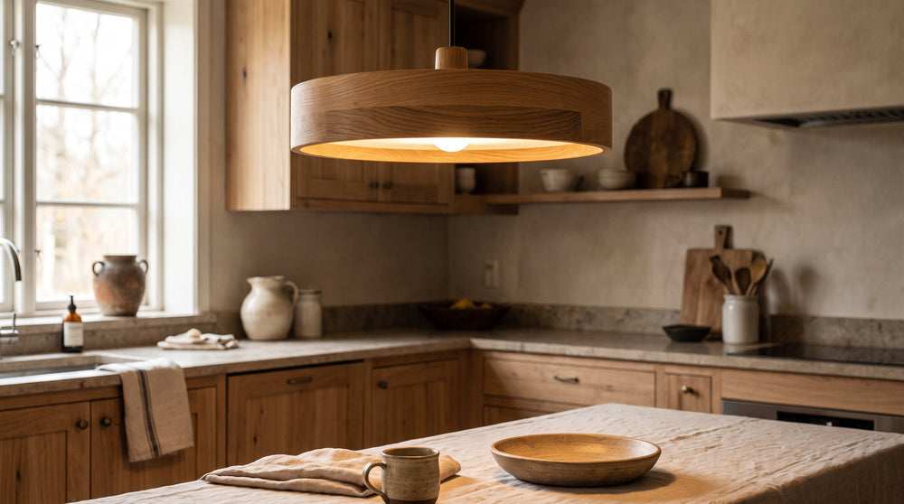 Wooden ceiling lights for kitchen