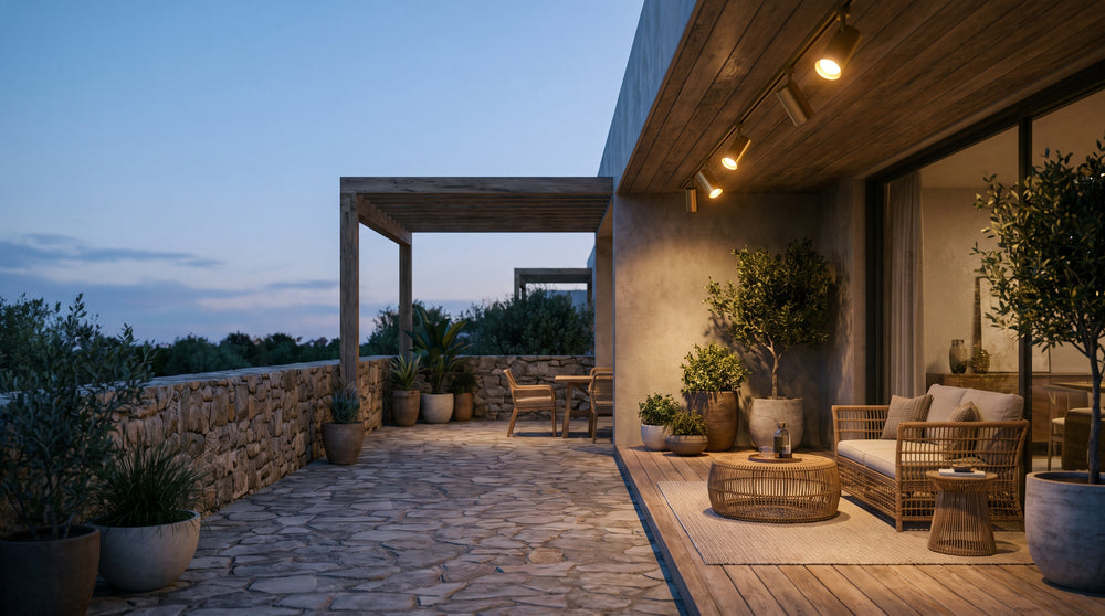 Solar motion sensor outdoor spotlights