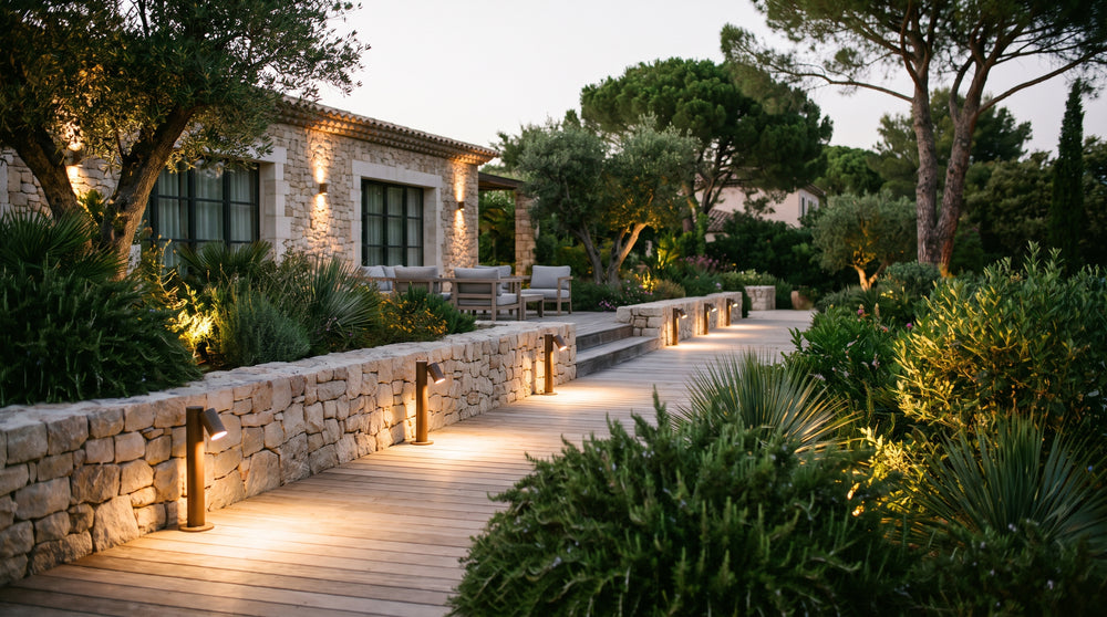 Solar garden spotlights