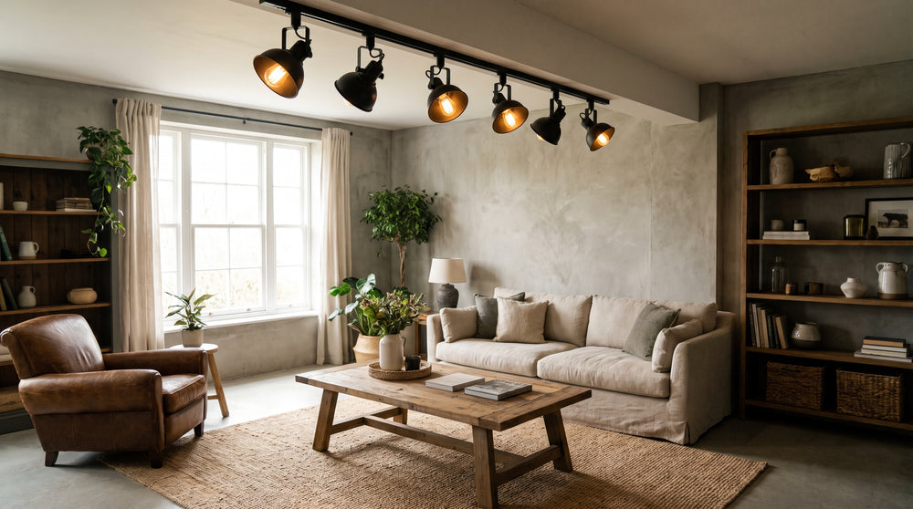 Industrial style spotlights