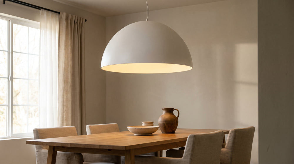 White designer pendant lights