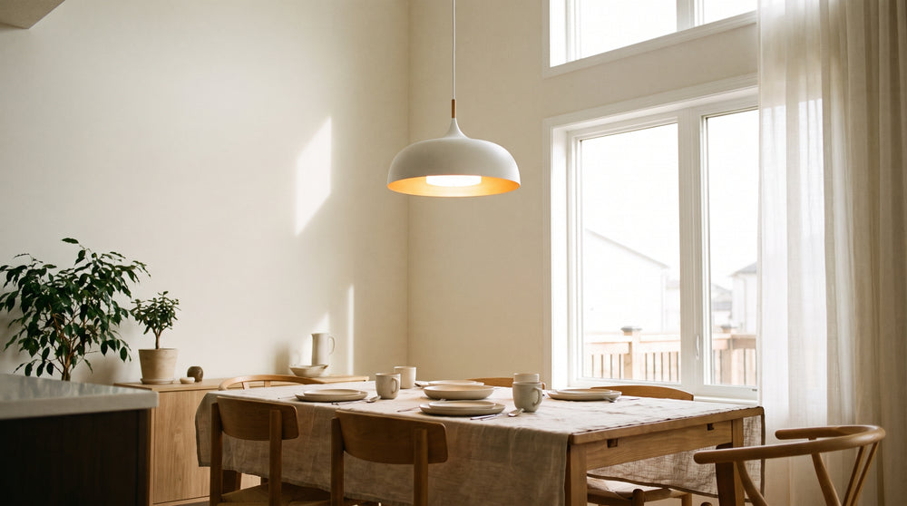 Modern white pendant lights