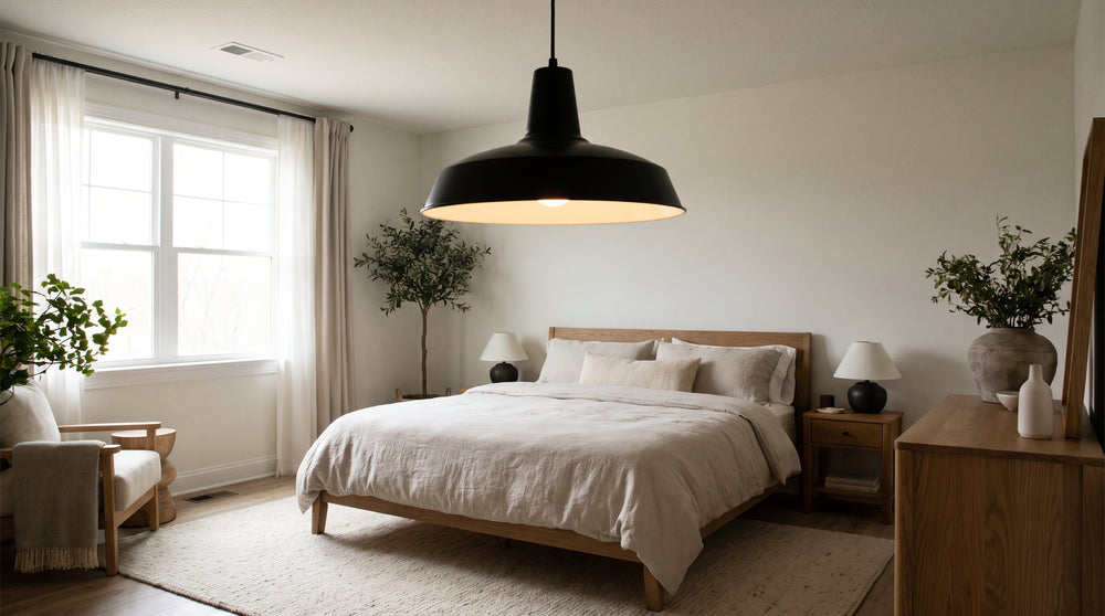 Black pendant lights for bedroom