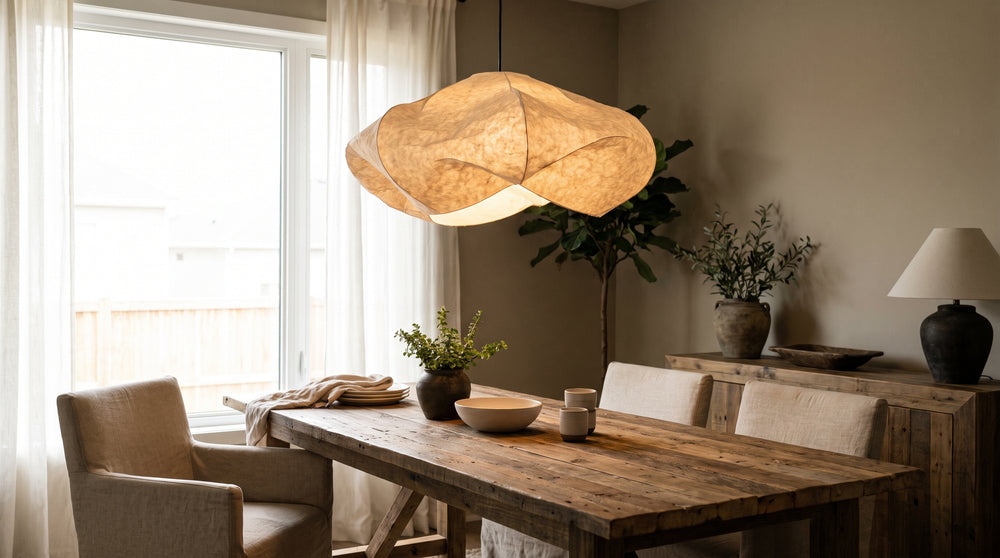 Designer paper pendant lights