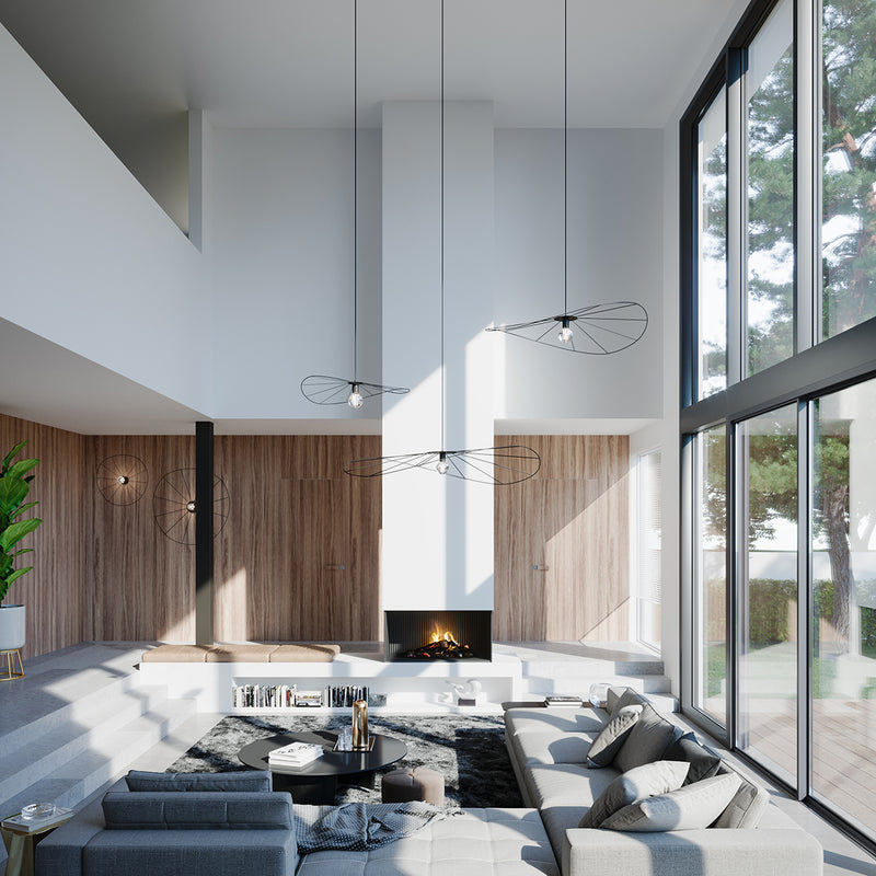 ESKOLA 140 black pendant lamp