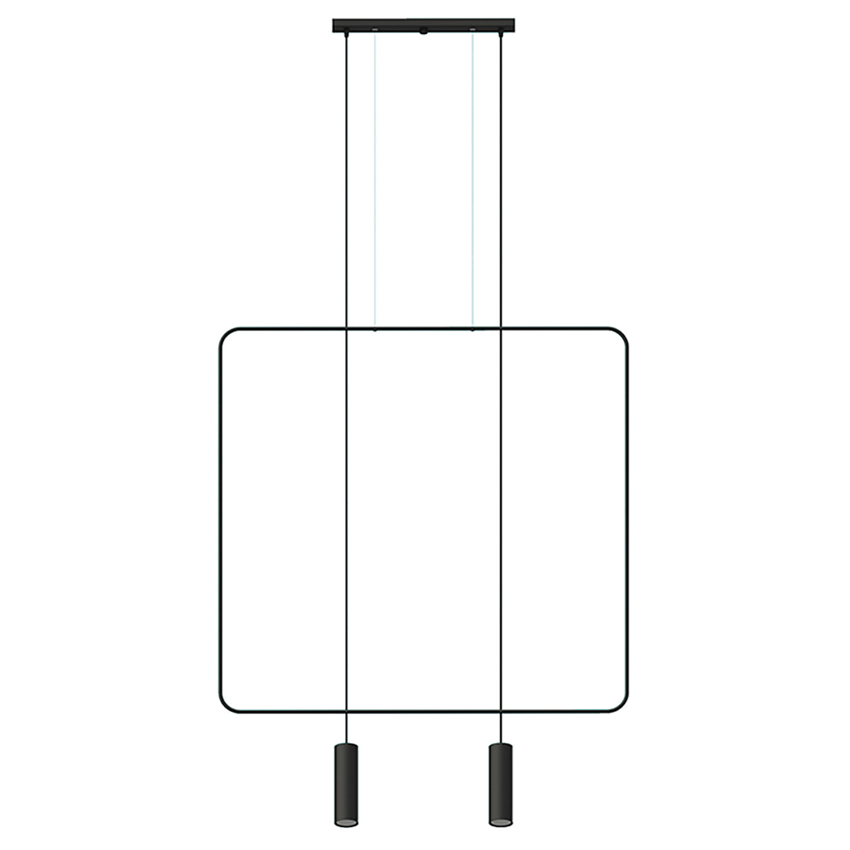 Lampe suspendue RANA 2 noir