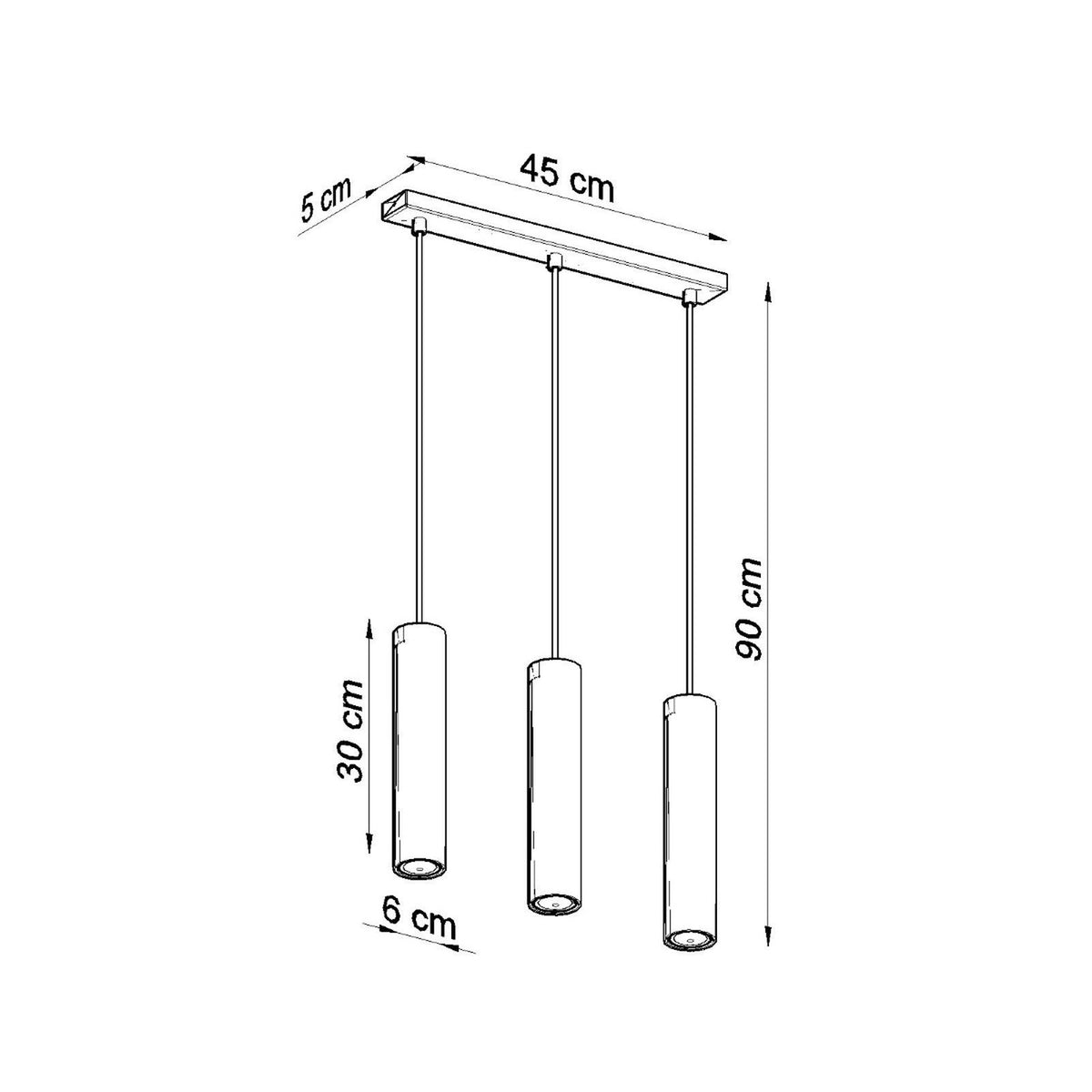 Lampe suspendue LAGOS 3L