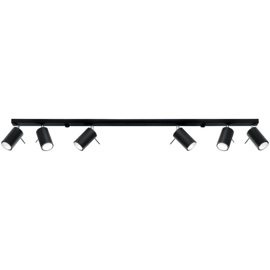 Plafonnier RING 6L Noir