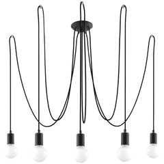 EDISON 5 black chandelier