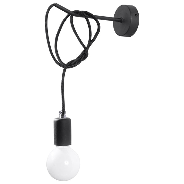 EDISON black wall lamp