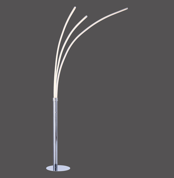 Lampadaire Maja chromé