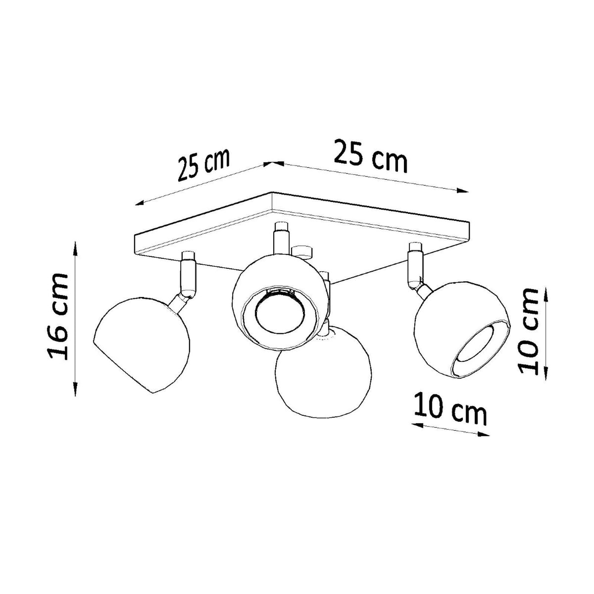 Plafonnier OCULARE 4