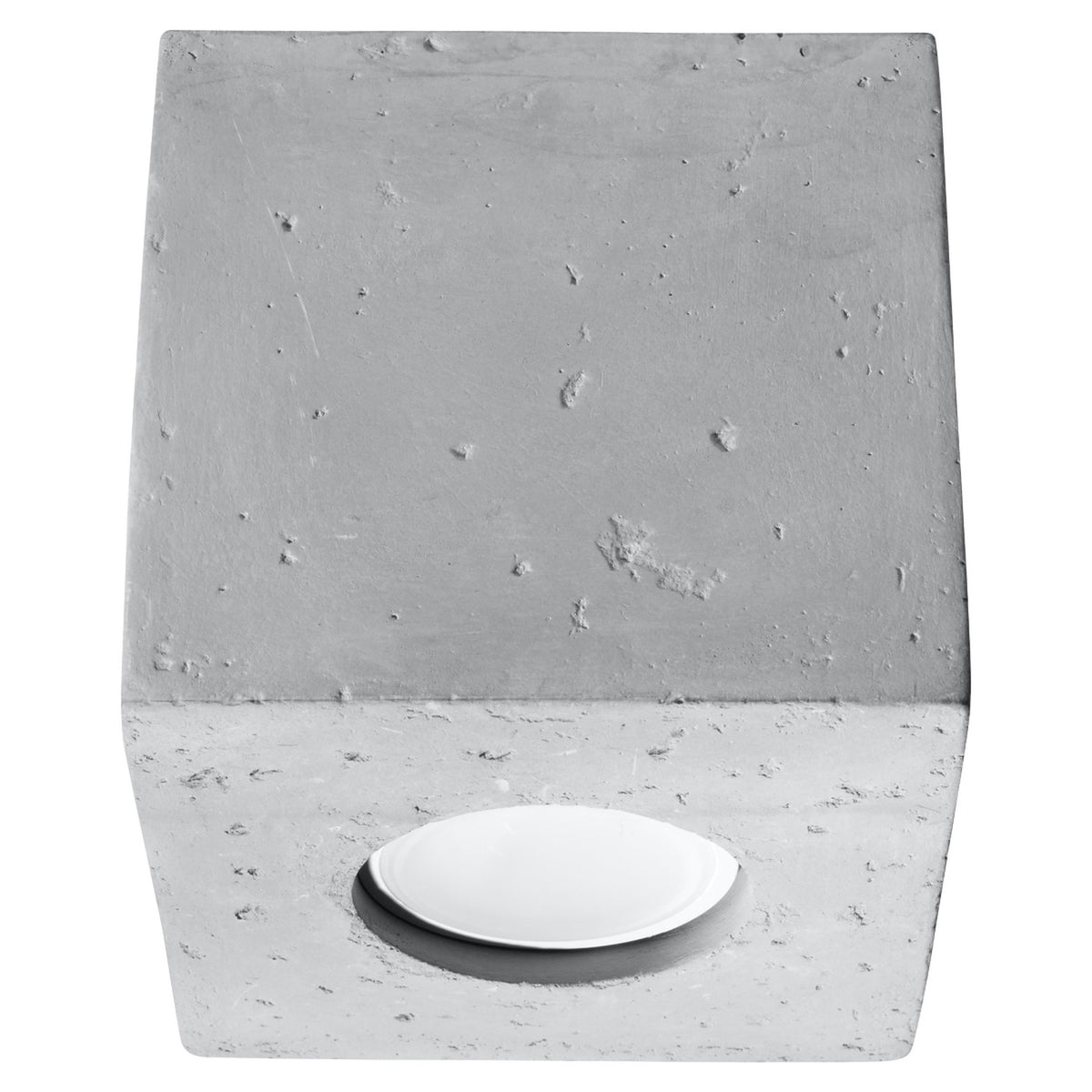 Plafonnier QUAD en béton Gris