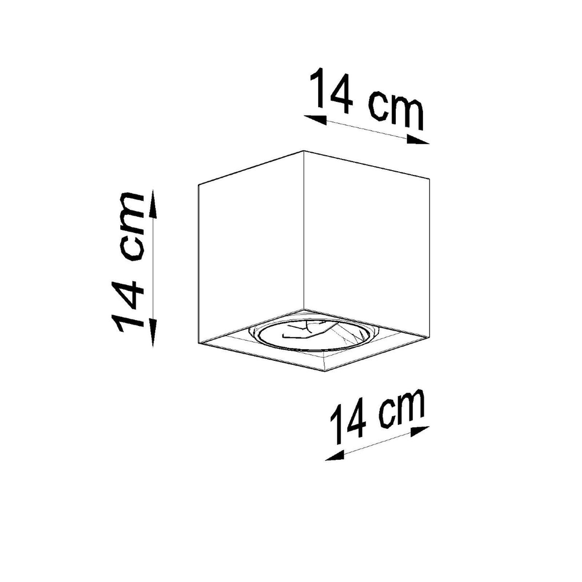 Plafonnier VALDE béton