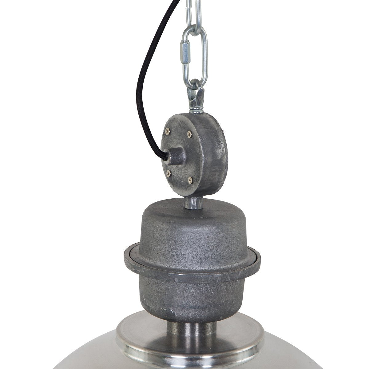 Suspension luminaire Bikkel argenté