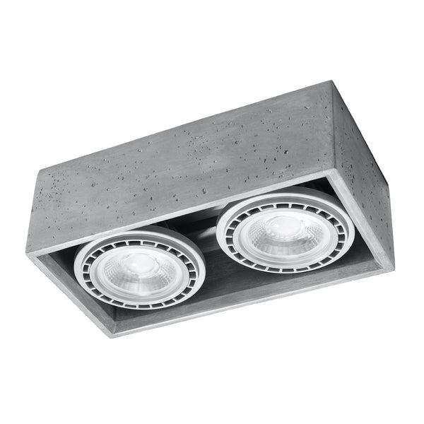 QUATRO 2 concrete ceiling light