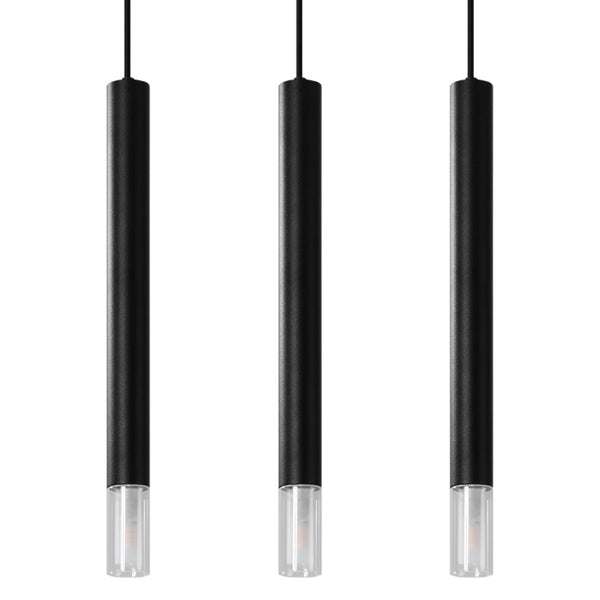 WEZYR 3 black pendant lamp