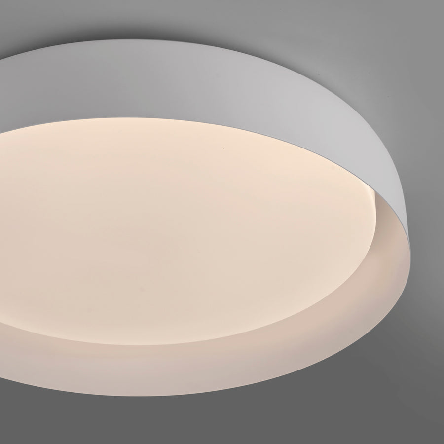 Plafonnier Osko blanc, L 57 cm