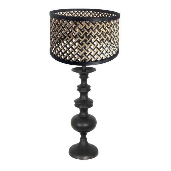 Lyons black table lamp