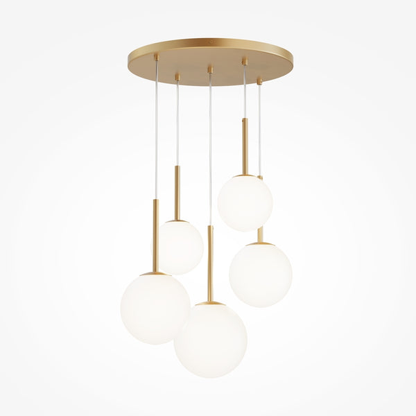 Basic form Gold pendant light