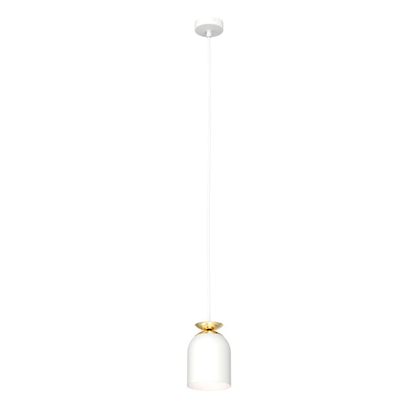 1-light white pendant light