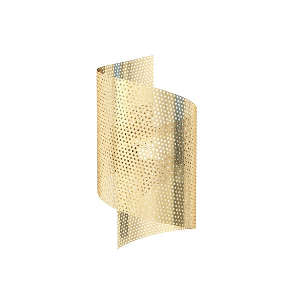 Gold Spiral wall lamp