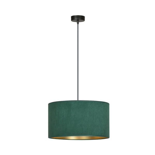 Hilde 1-light black and green pendant light