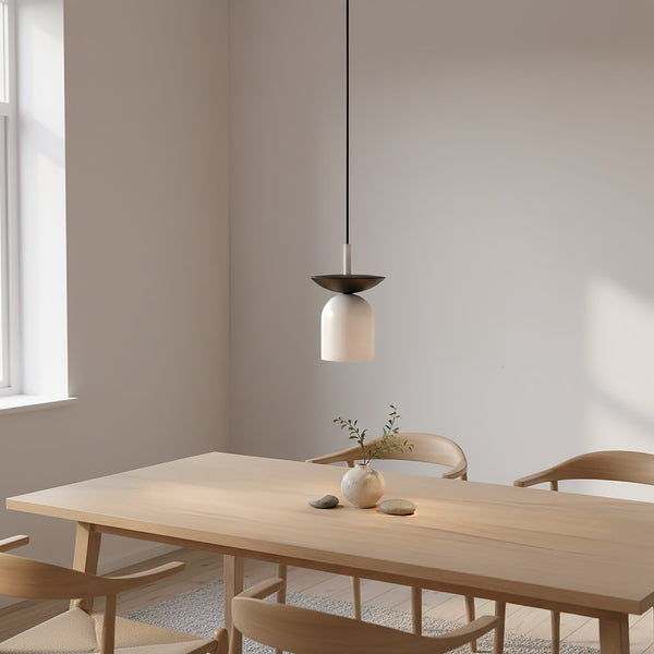 Ego 1-light black and white pendant light