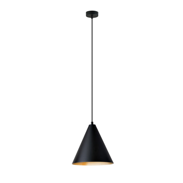 Rebel 1-light black and gold pendant light