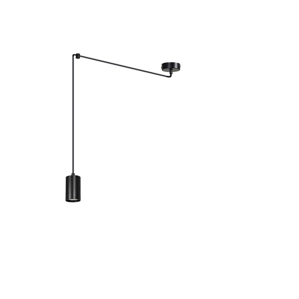 Traker 1-light black pendant light