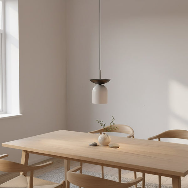 Ego 1-light black and grey pendant light