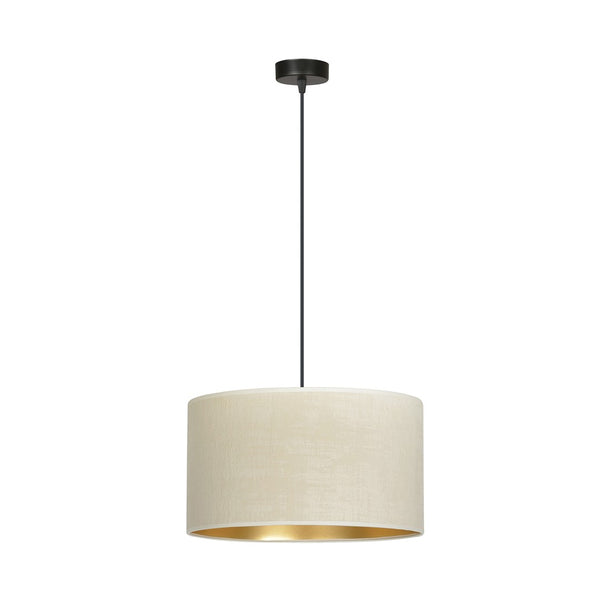Hilde 1-light black and white pendant light