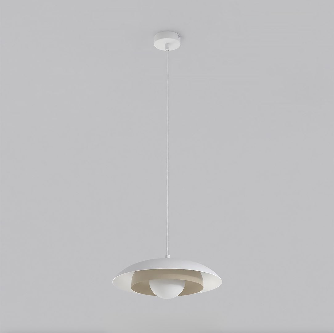 Skin 1-light pendant lamp, white and mocha