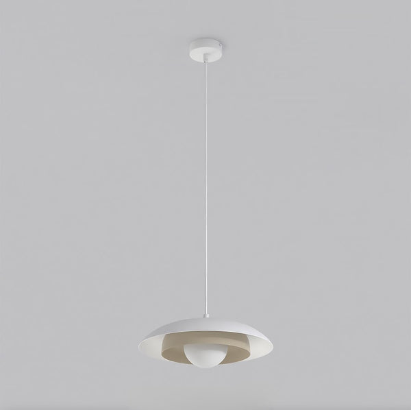 Skin 1-light pendant lamp, white and mocha