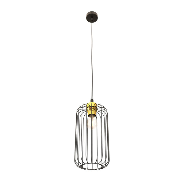 Vander 1-light black and gold pendant light