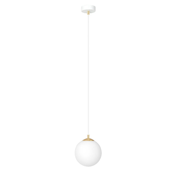 Royal 1-light white pendant light