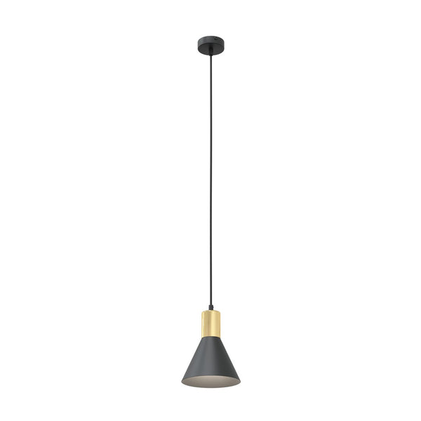 Rosa 1-light black pendant light