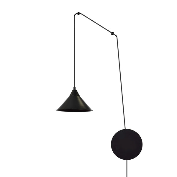 Abramo 1-light black pendant light