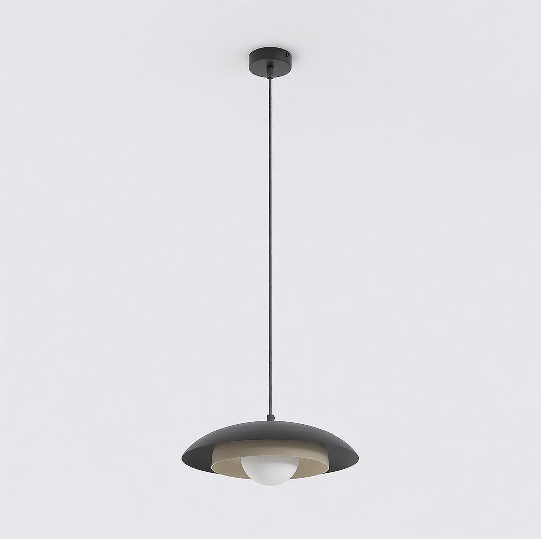 Skin 1-light pendant lamp, black and mocha