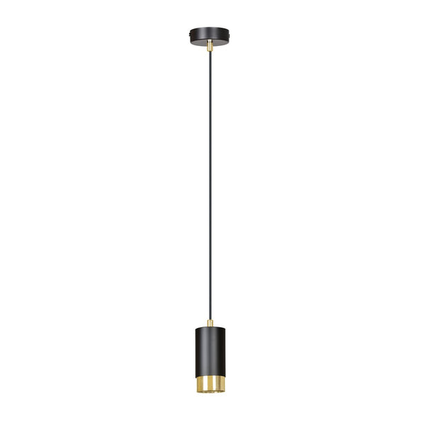 Fumiko 1-light black and gold pendant light
