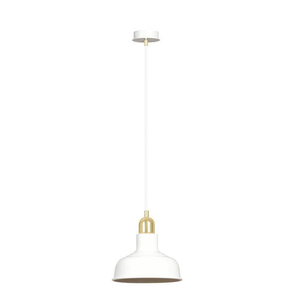 Ibor 1-light white pendant light