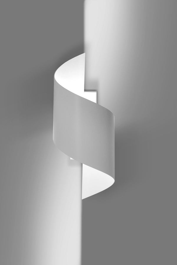 Spiner white wall lamp