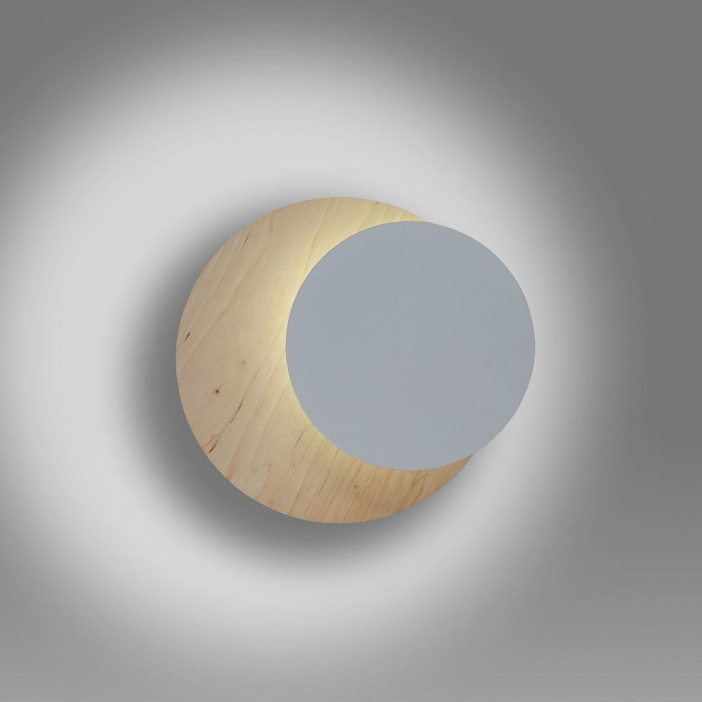 Circle wall light, 1 light, white, version B