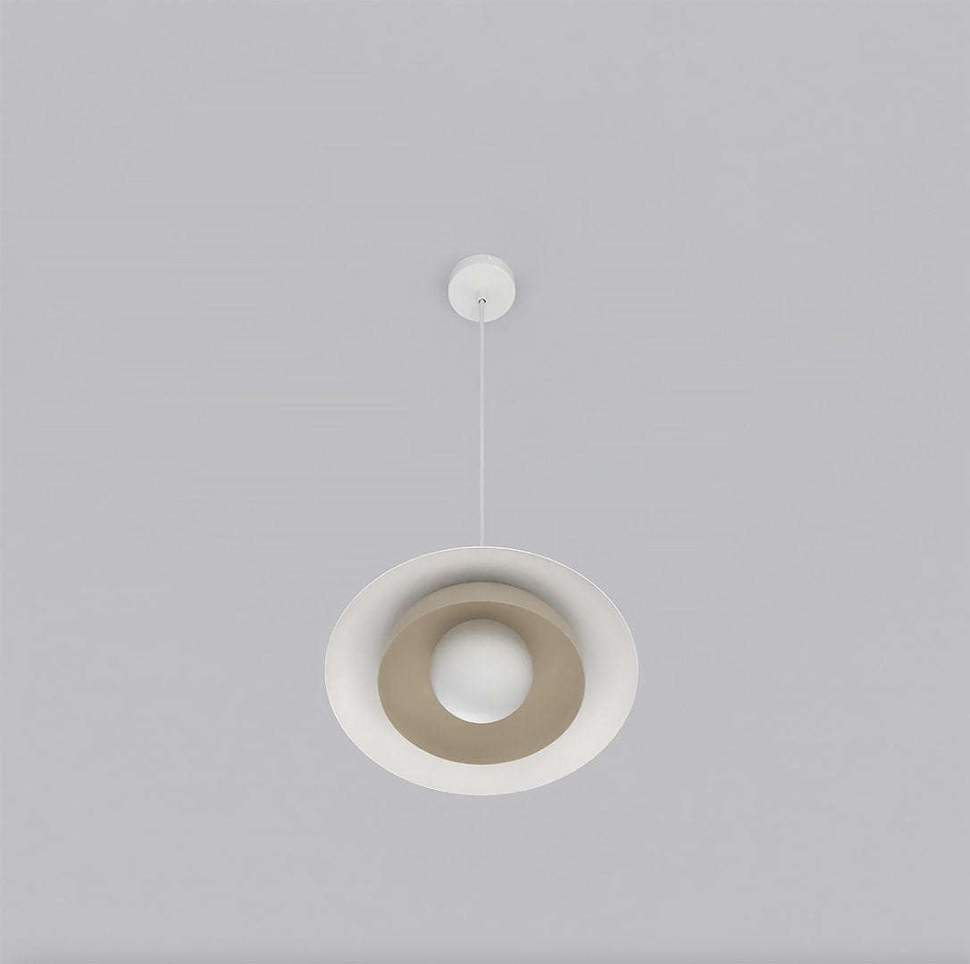 Skin 1-light pendant lamp, white and mocha