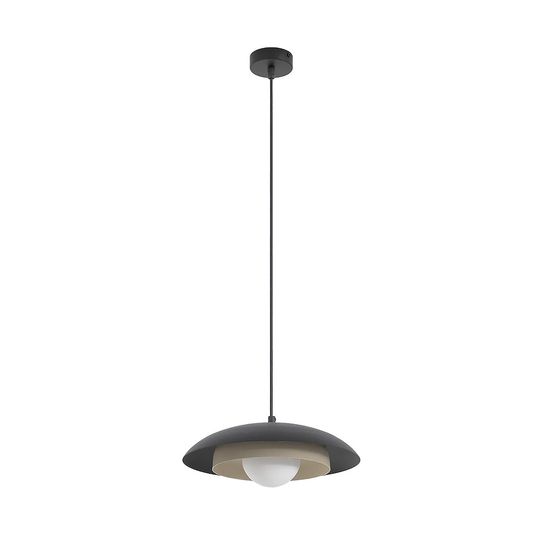 Skin 1-light pendant lamp, black and mocha