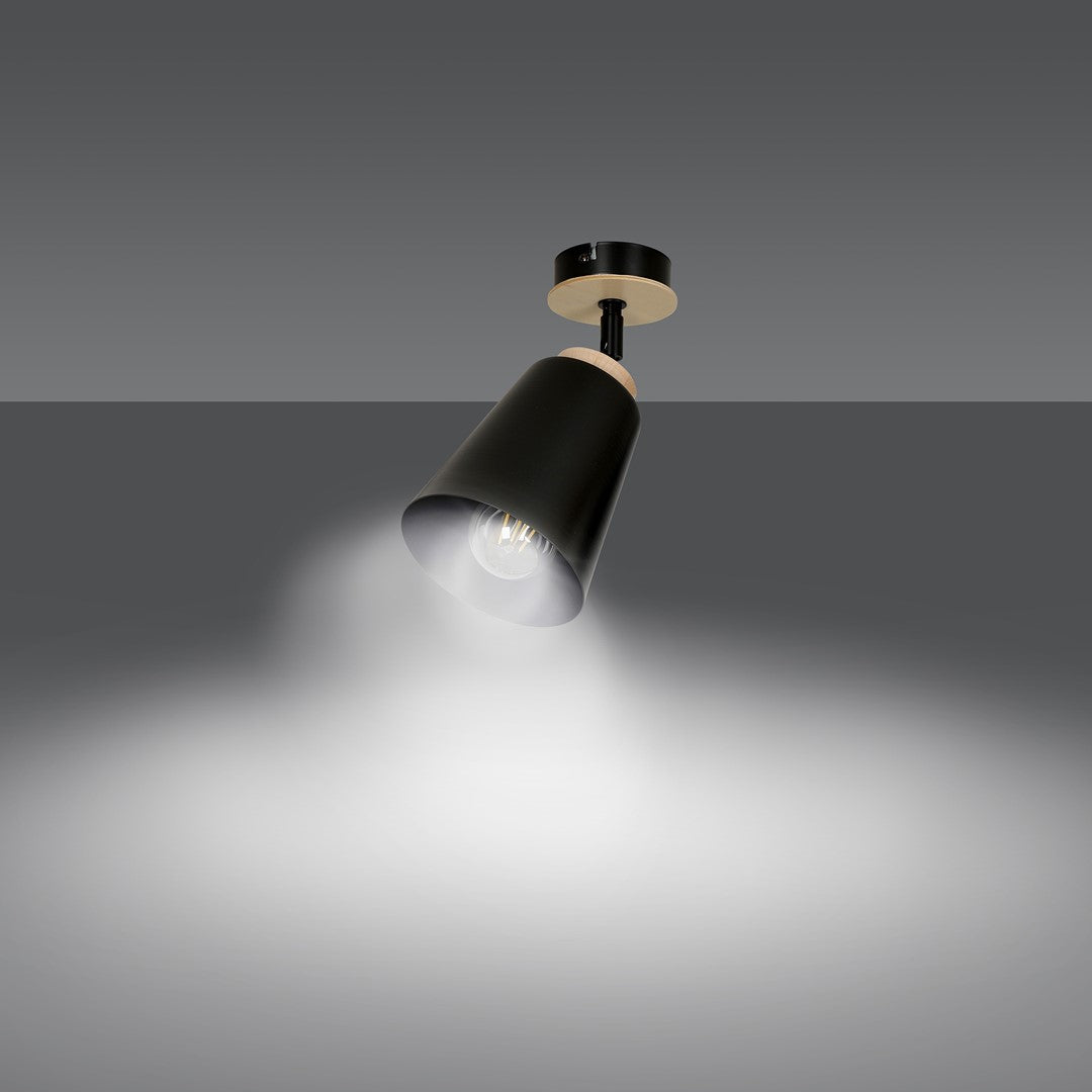 Atlas 1-light spotlight black