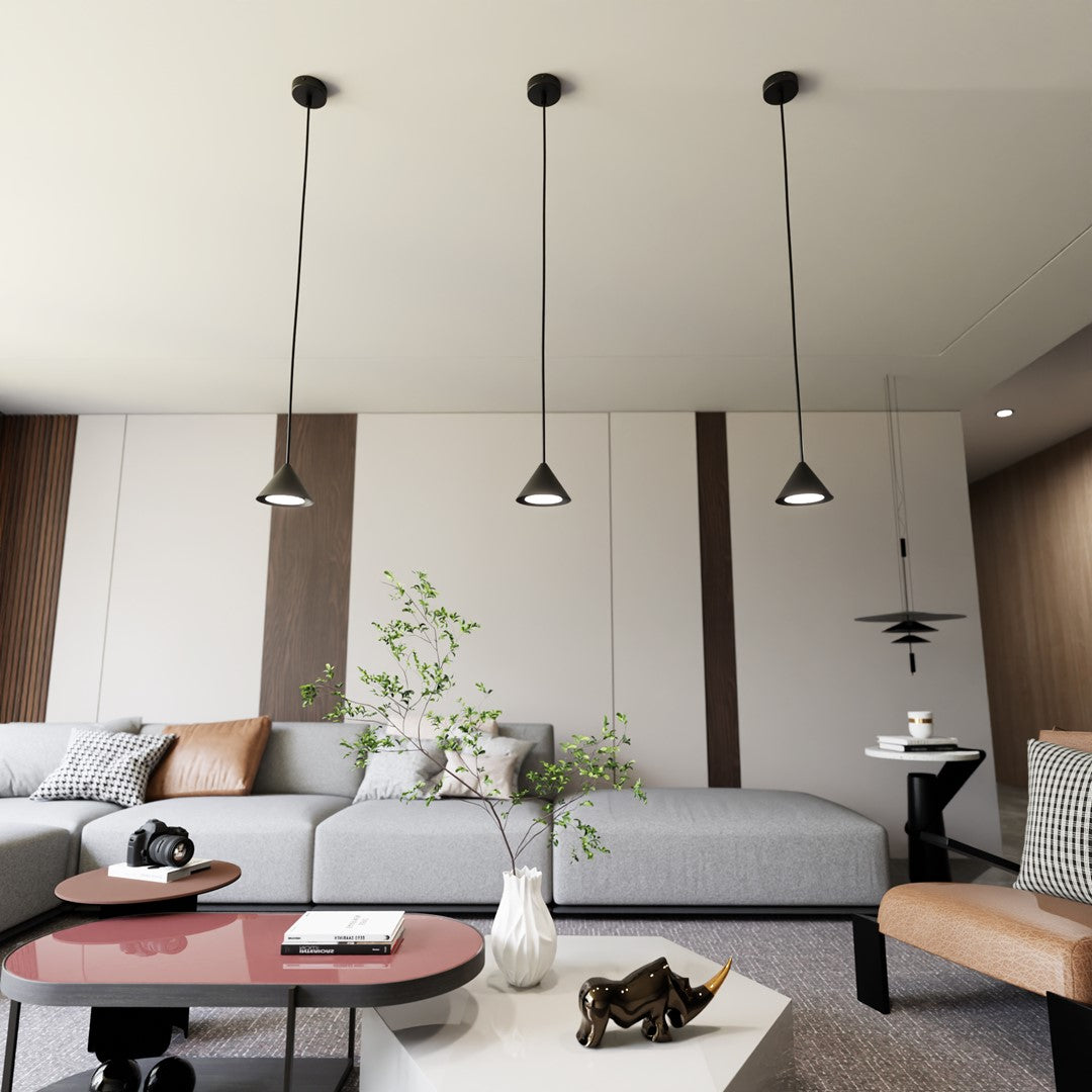 Elit 1-light black pendant light