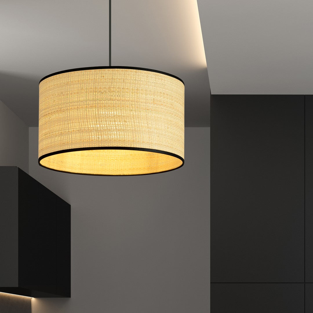 Aston 1-light pendant, rattan