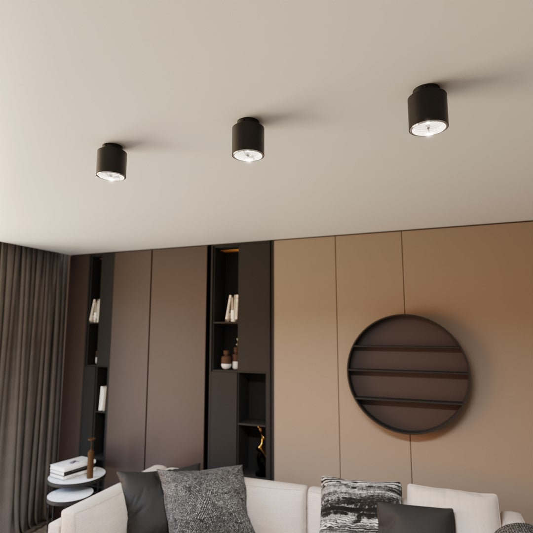 Nano 1-light ceiling light black